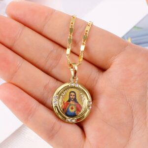 Jesus image pendant necklace
