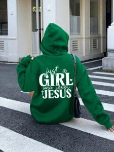 Just a Who Loves Jesus Hooded Pullover