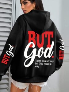 Plus-Size Women’S Hooded Sweatshirt