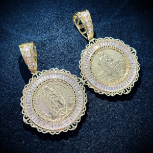 Hip Hop Jesus Lace Disc Pendant